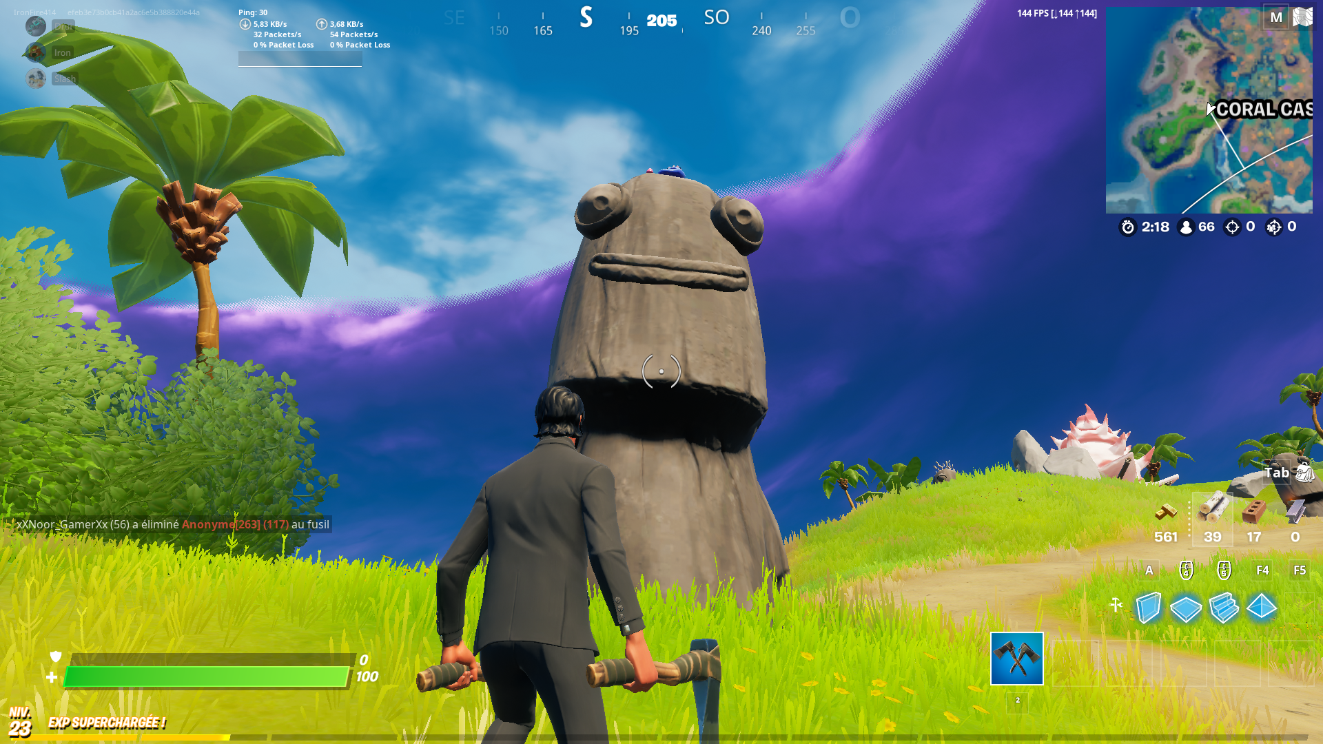 Fortnite : Utiliser une émote devant les statues de pierre , défi et quête semaine 9 saison 5